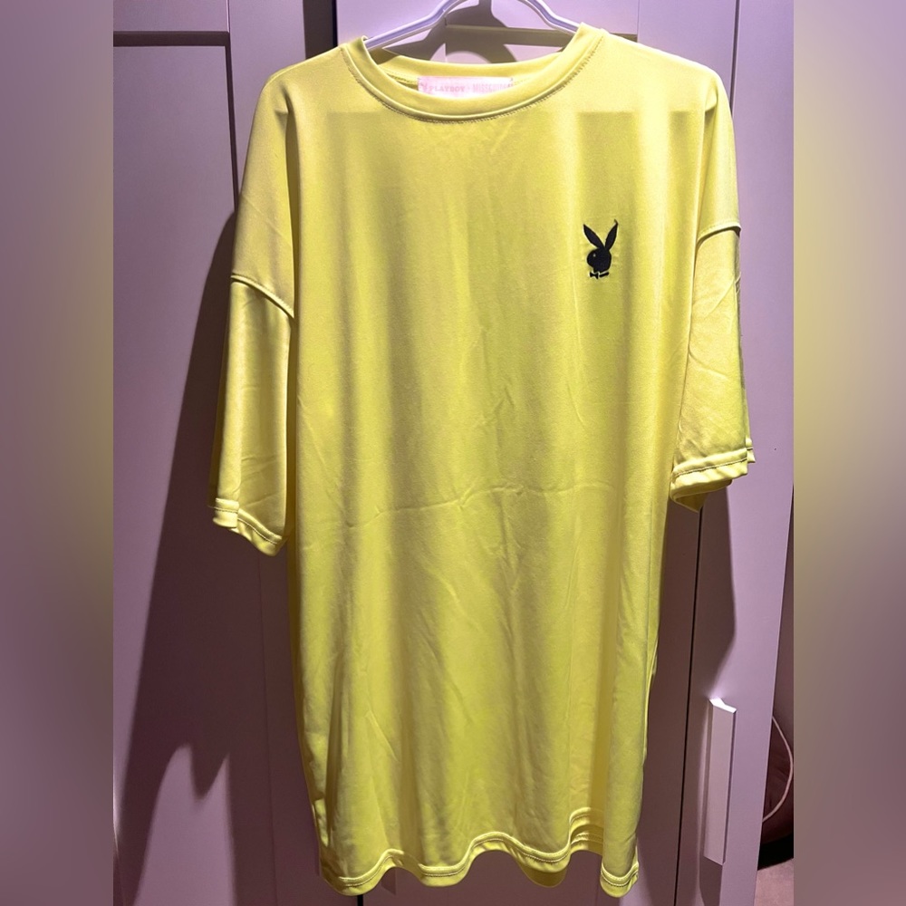 Missguided x playboy t shirt dress